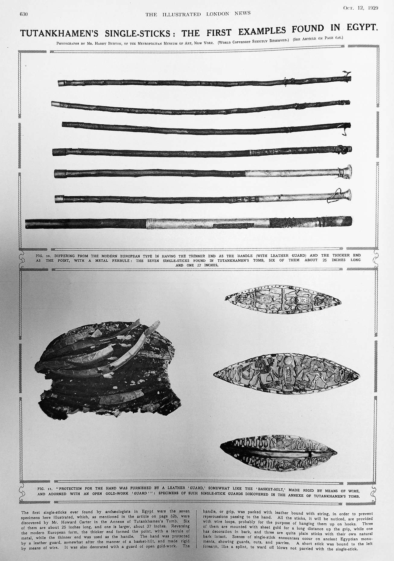 1929 tut sticks